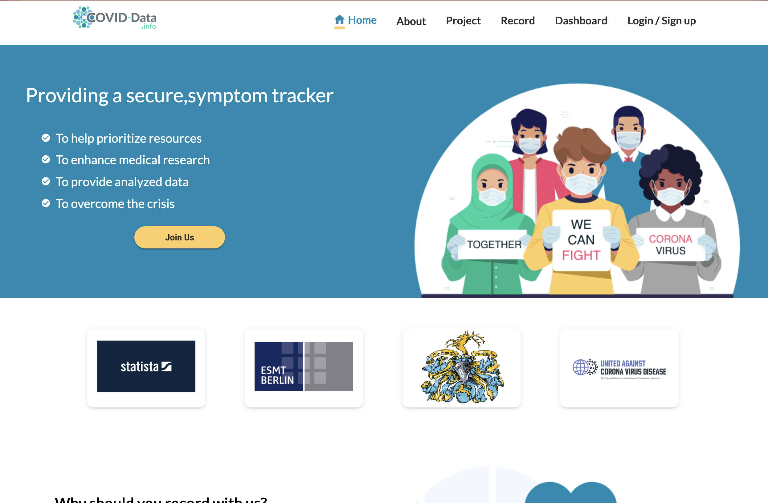 covid-data.info screenshot